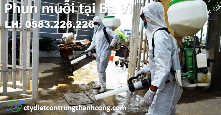 phun muỗi tại huyện ba vì