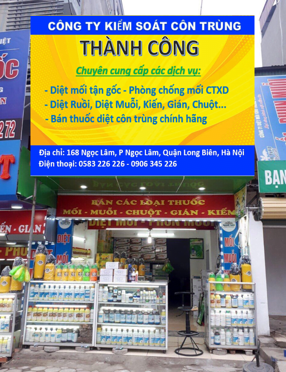Cửa hàng bán thuốc diệt côn trùng ở Quận Long Biên