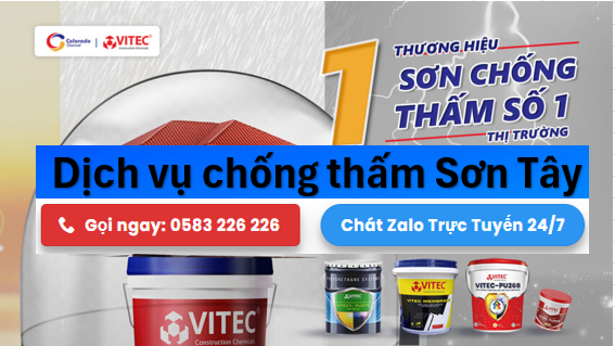dịch vụ chống thấm tại Sơn Tây