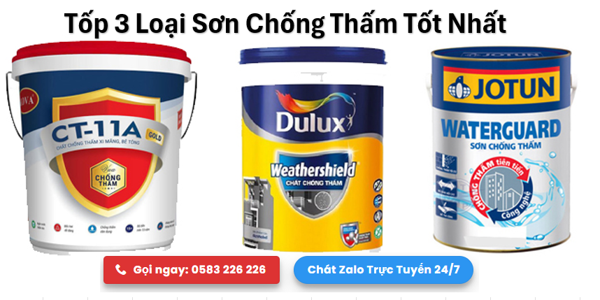 Một số loại sơn chống thấm tốt nhất hiện nay