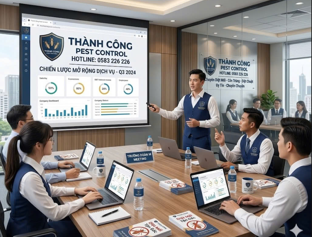 văn phòng công ty diệt mối thành công